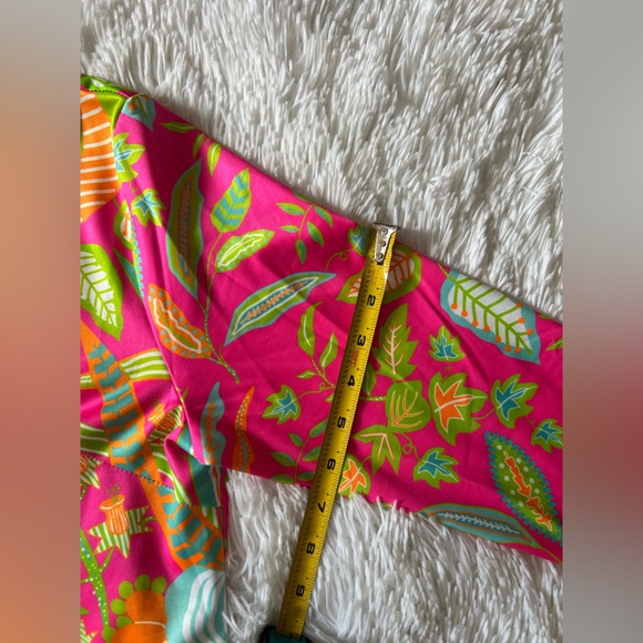 Gretchen Scott Designs Pink and Green Floral Dress - Picture 7 of 8